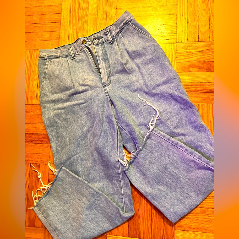 Light wash vintage Calvin Klein denim trousers